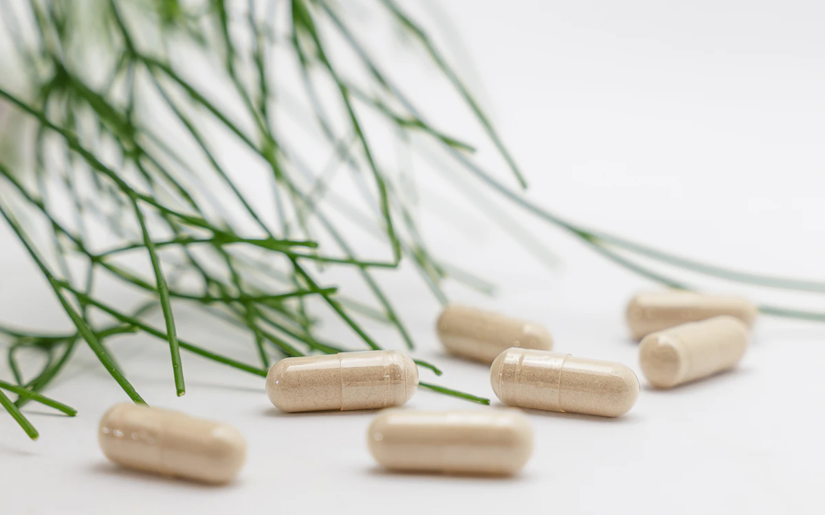 A group of white pills
